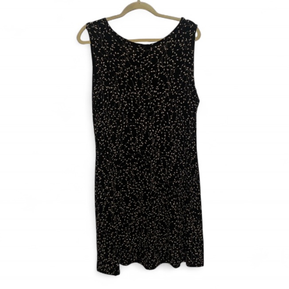 Vintage Ronni Nicole Black Floral Sleeveless Midi Dress - Picture 5 of 7